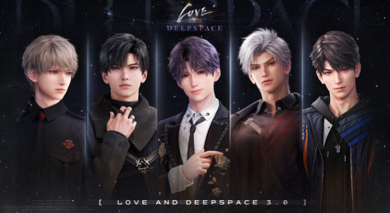 Love and Deepspace otome game cinese e i suoi personaggi
